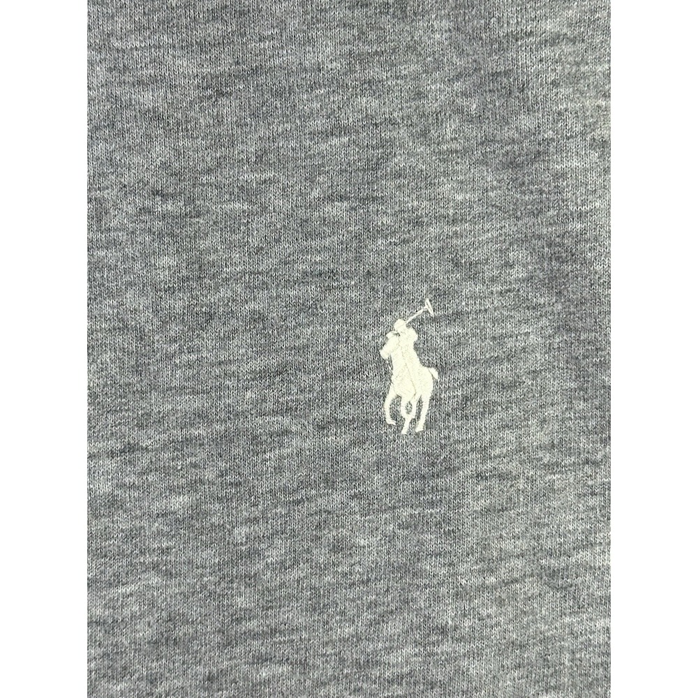 Polo Ralph Lauren Gray Full Zip Hoodie Sweatshirt White Pony Youth L - Picture 4 of 4